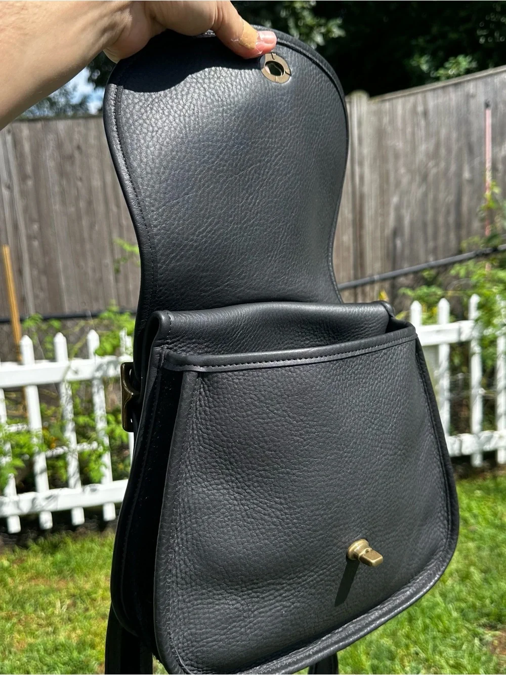 Rare Vintage Coach 9014 1990’s Berkeley Saddle Bag Shoulder Bag New without tags